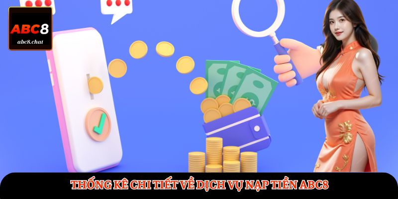 Thống kê chi tiết về dịch vụ nạp tiền ABC8